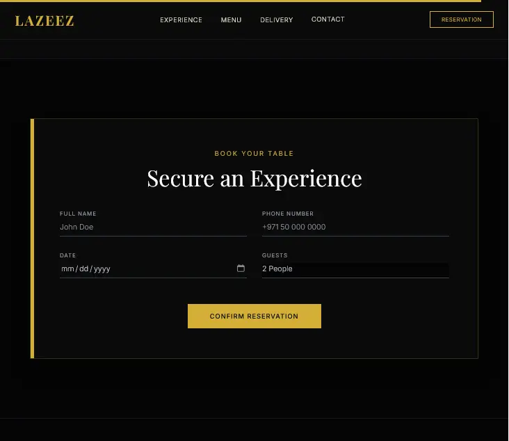 صميم وتطوير موقع ويب (Landing Page أو Website بسيط) باستخدام HTML, CSS, JavaScript