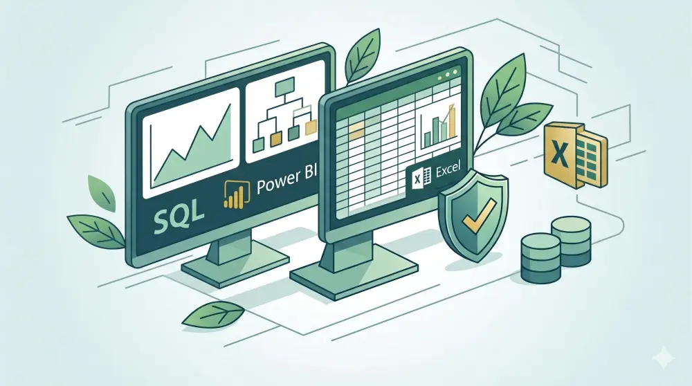 تنظيف وتنسيق البيانات غير المنظمة باحتراف Excel & Power bi