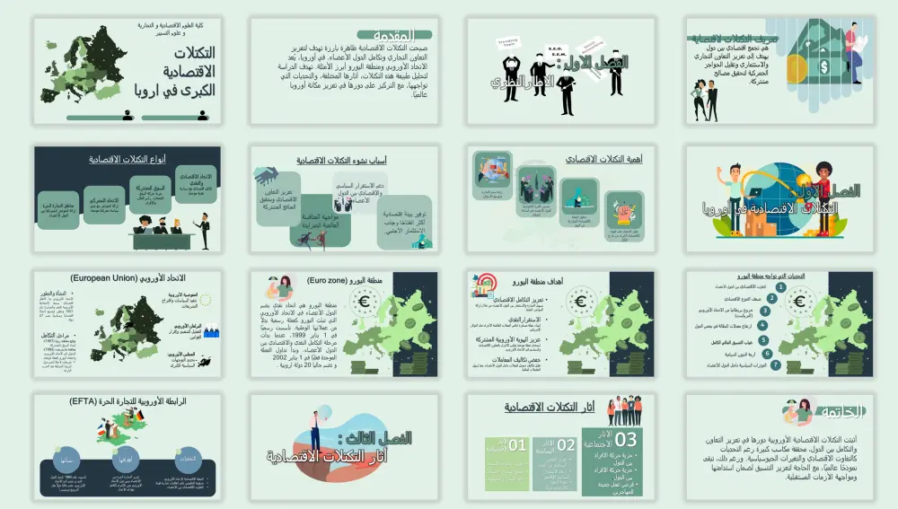 عروض تقديمية مكون من 10 شرائح مصمم حسب الطلب