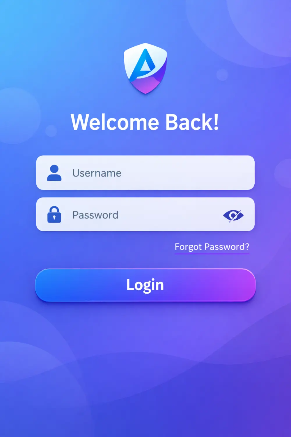 Login Screen (تصميم شاشة تسجيل دخول )
