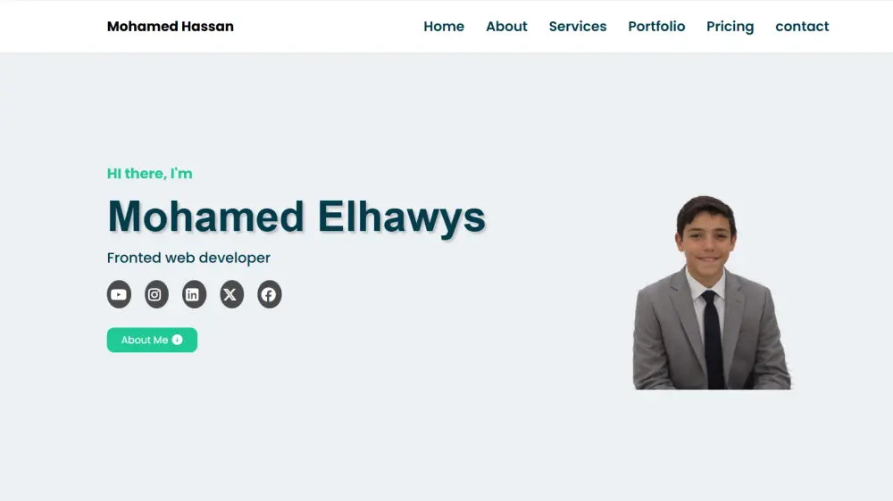 موقع احترافي ومناسب لجميع الأجهزة باستخدام  : Html5 , Css3 ,Javascript .