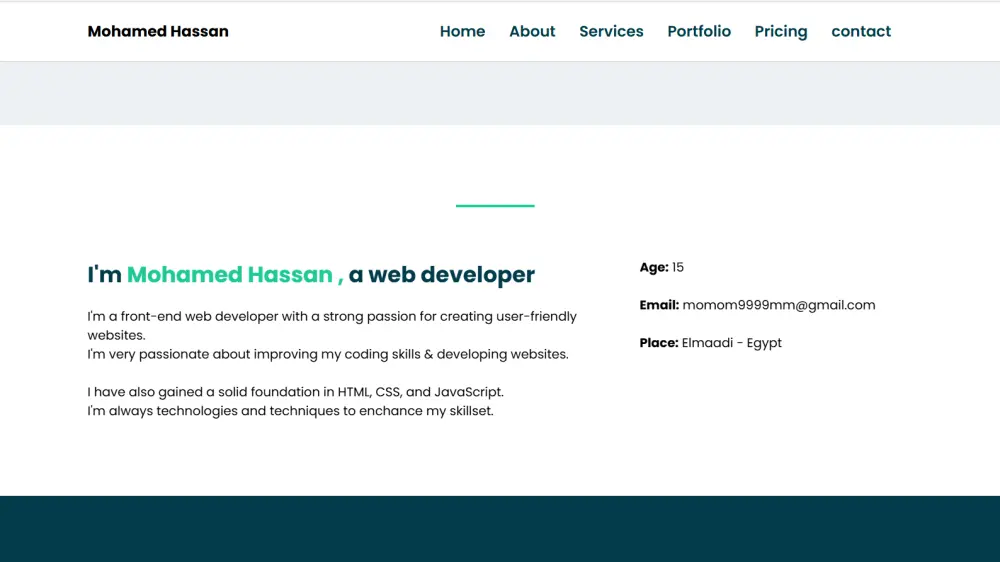 موقع احترافي ومناسب لجميع الأجهزة باستخدام  : Html5 , Css3 ,Javascript .