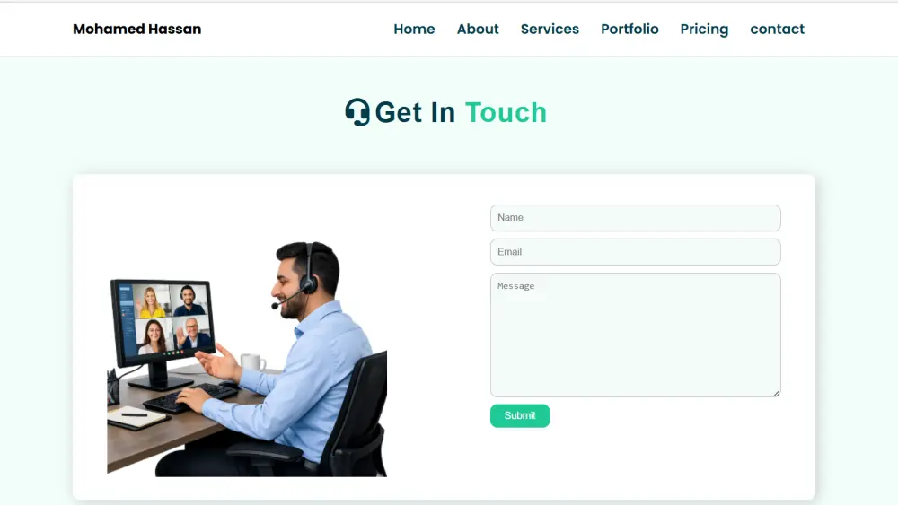 موقع احترافي ومناسب لجميع الأجهزة باستخدام  : Html5 , Css3 ,Javascript .