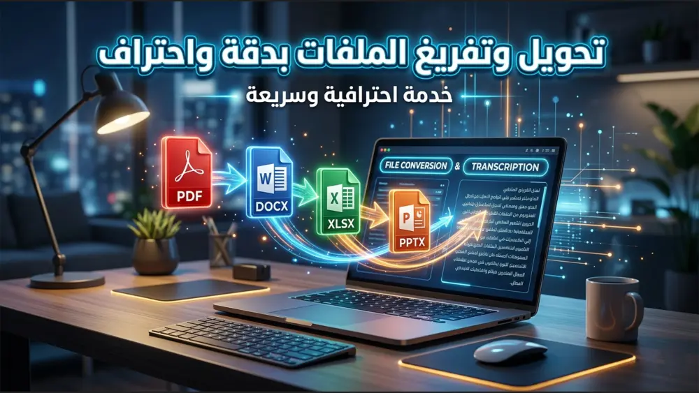 خدمة التفريغ السريع لملفات PDF والصور الي word قابل للتعديل