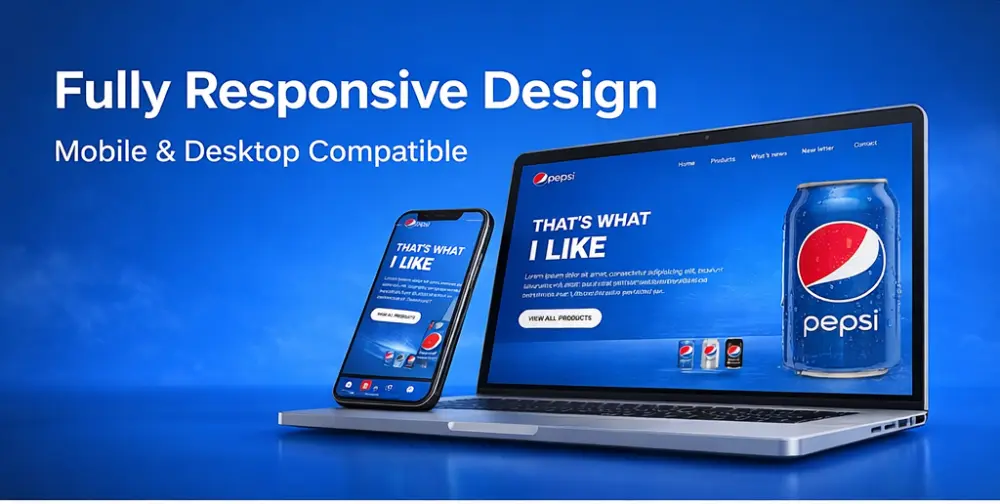 تصميم وتطوير Landing Page احترافية سريعة ومتجاوبة (Responsive)