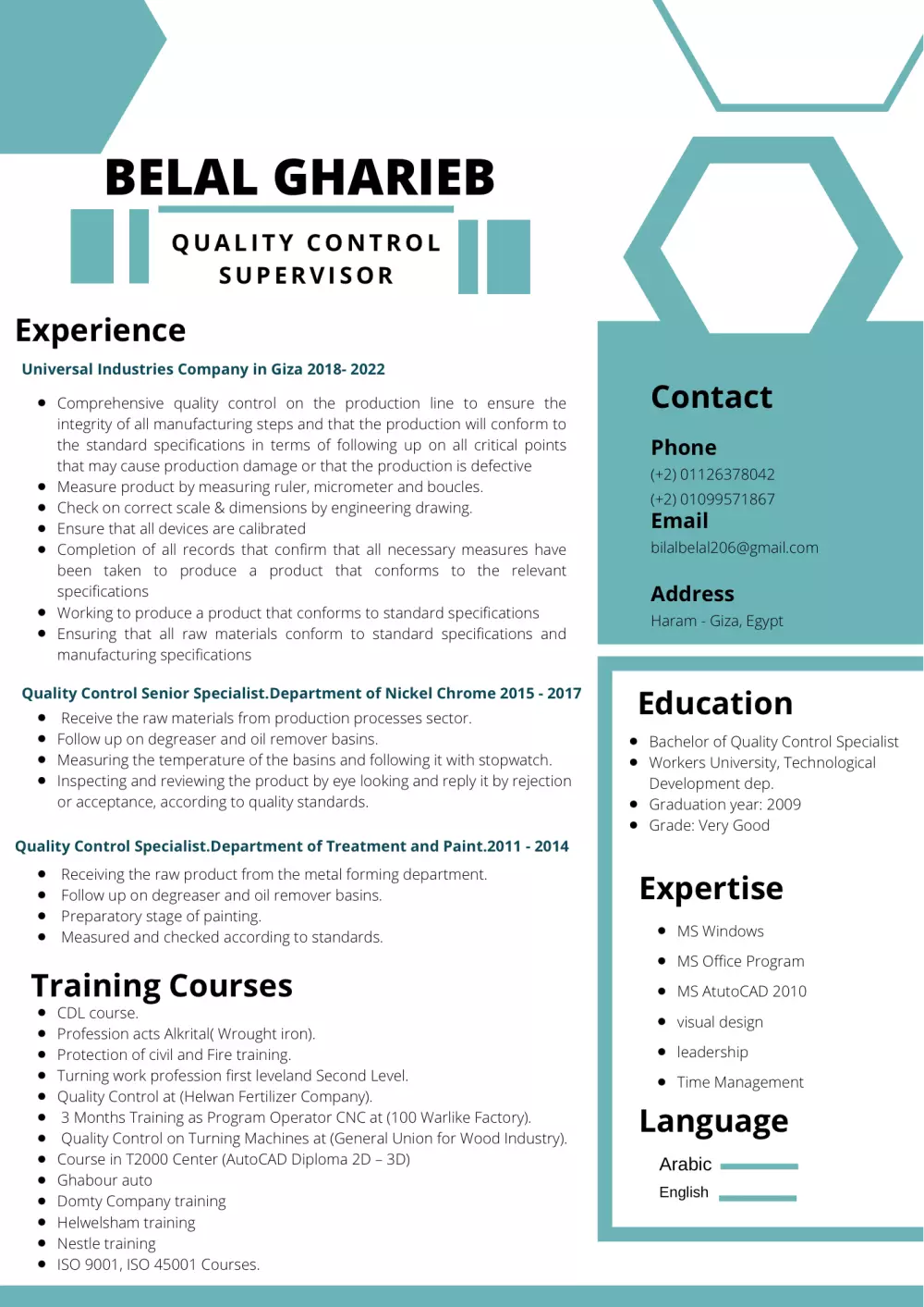 تصميم سيرة ذاتية احترافية