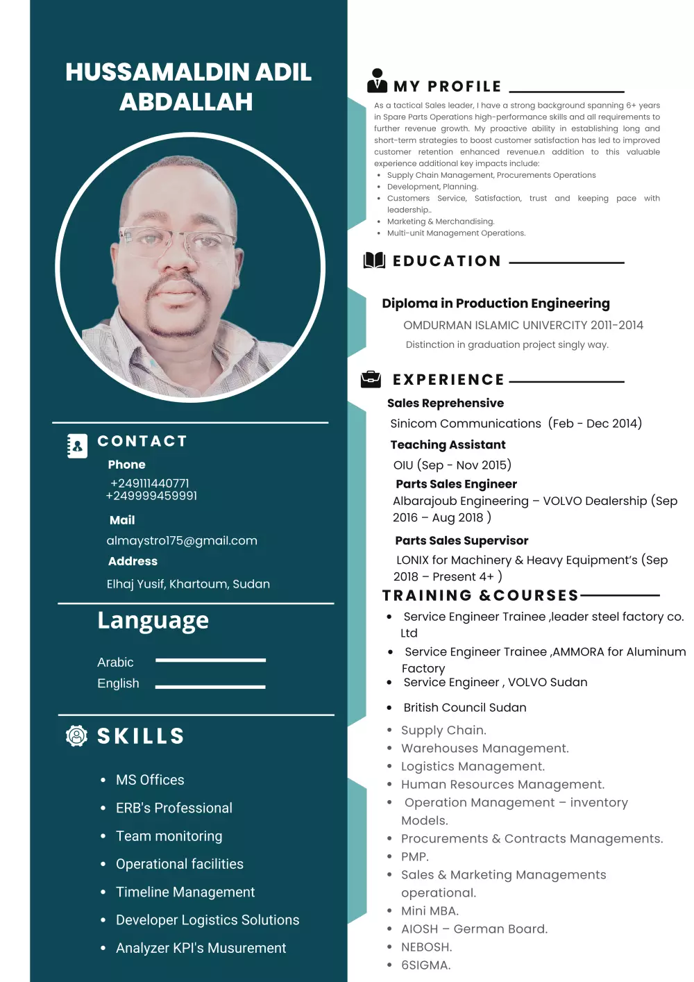 تصميم سيرة ذاتية احترافية