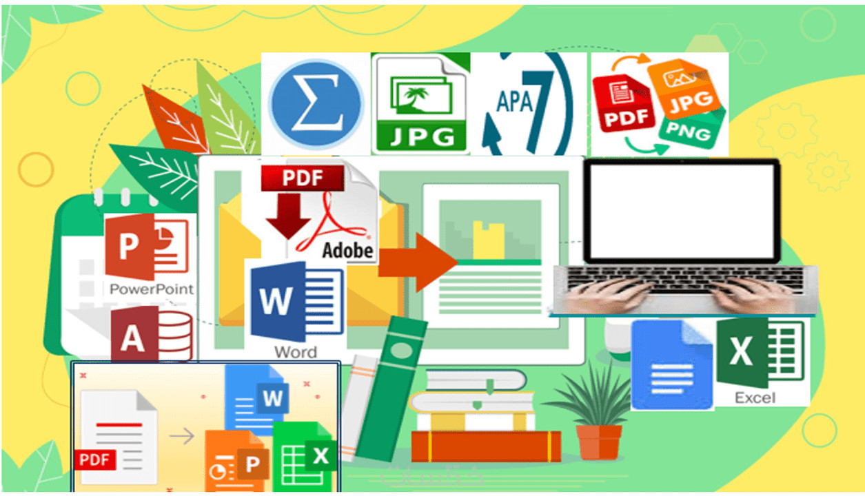 طباعة وتنسيق النصوص وتحويل ملفات PDF إلى ملفات نصية