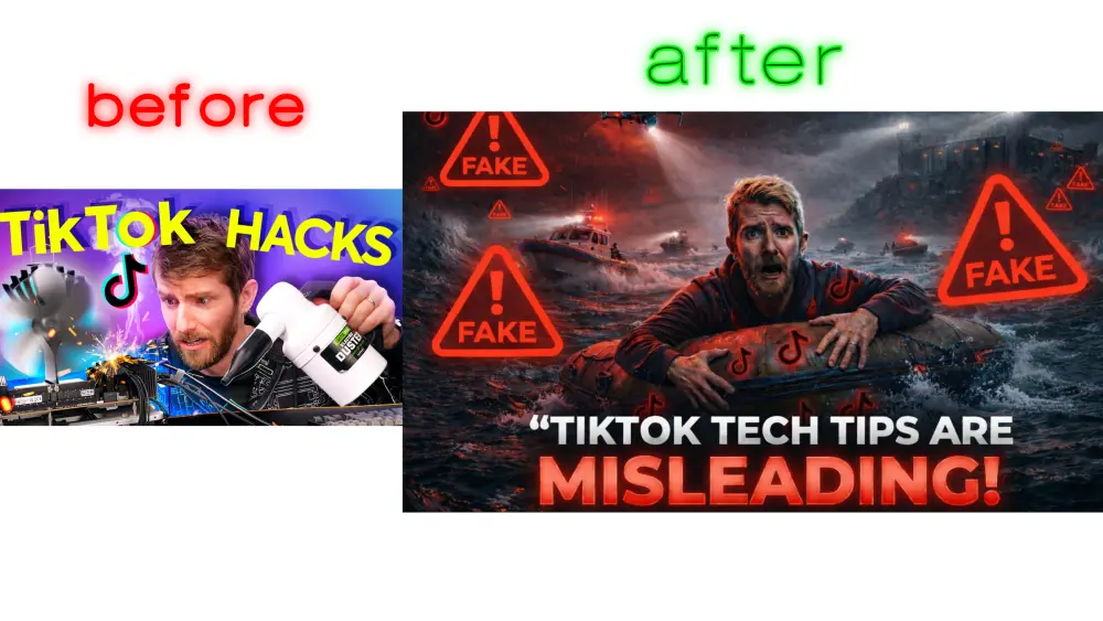 تصميم ثمنيل (Thumbnail) يوتيوب 3D احترافي بجودة 8K لزيادة المشاهدات (CTR)