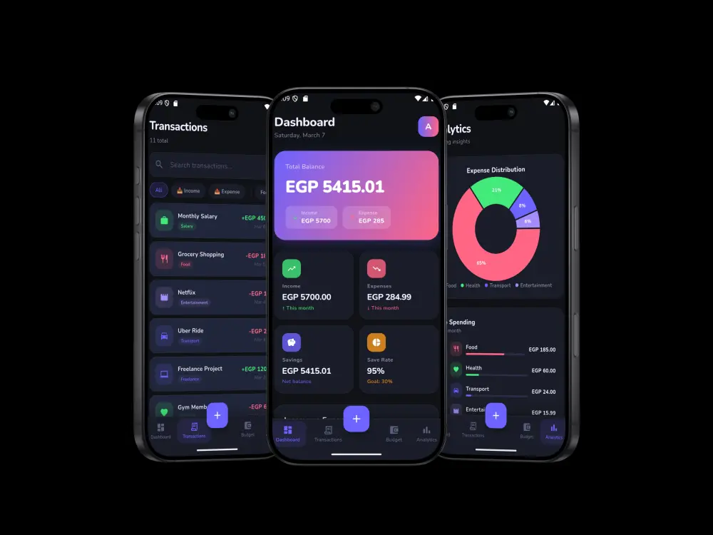 تطوير تطبيق موبايل احترافي بـ Flutter يشتغل على Android وiOS
