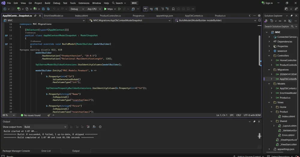 سأقوم بإنشاء موقع MVC بسيط واحترافي باستخدام ASP.NET MVC