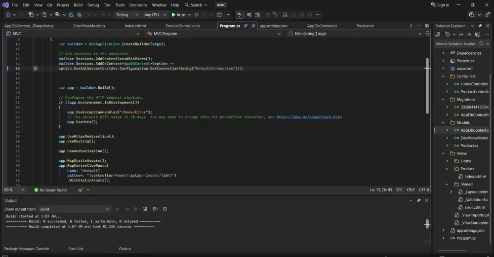 سأقوم بإنشاء موقع MVC بسيط واحترافي باستخدام ASP.NET MVC