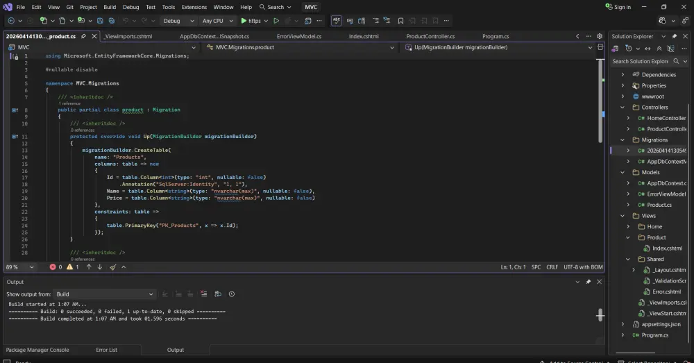 سأقوم بإنشاء موقع MVC بسيط واحترافي باستخدام ASP.NET MVC