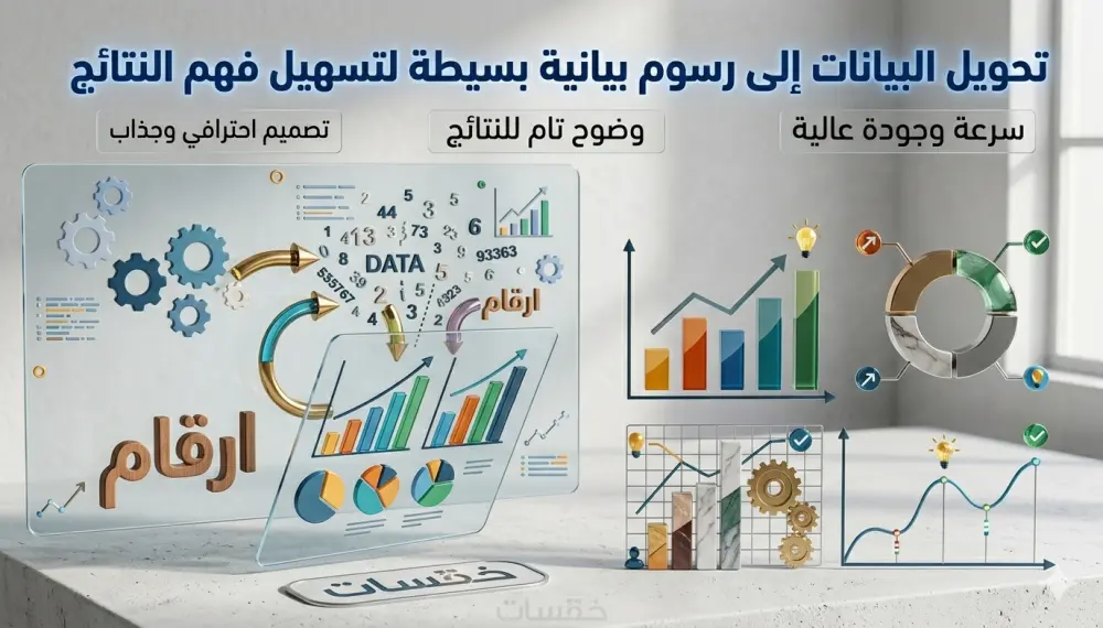 تحويل البيانات إلى رسوم بيانية بسيطة لتسهيل فهم النتائج