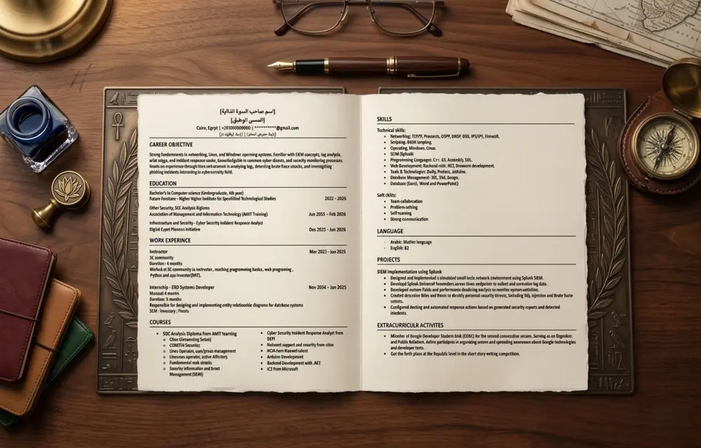 تصميم وكتابة CV احترافي + إدخال بيانات سريع