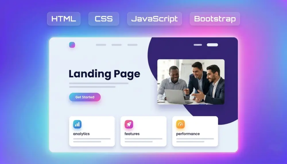 تصميم صفحة هبوط احترافية وسريعة ومتوافقة مع جميع الأجهزة