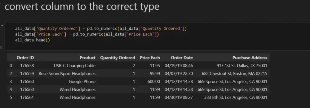 تنظيف البيانات ب pandas و numpy