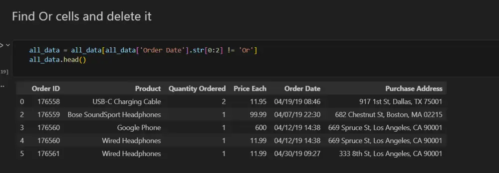 تنظيف البيانات ب pandas و numpy