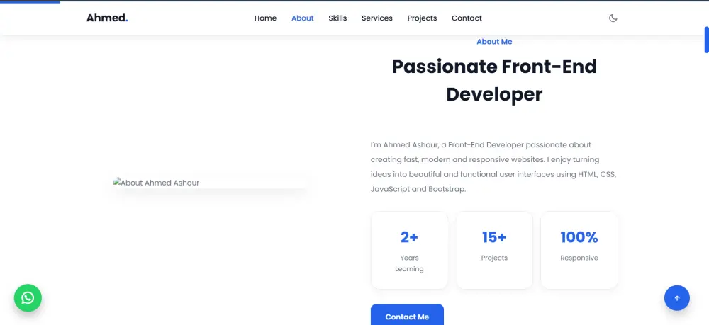 تصميم وتطوير موقع بورتفليو متجاوب واحترافي Portofolio Website