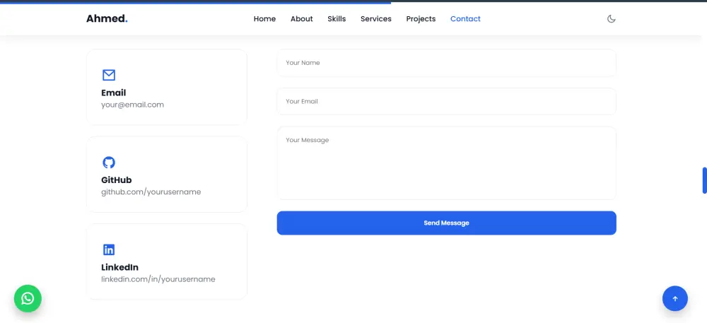 تصميم وتطوير موقع بورتفليو متجاوب واحترافي Portofolio Website