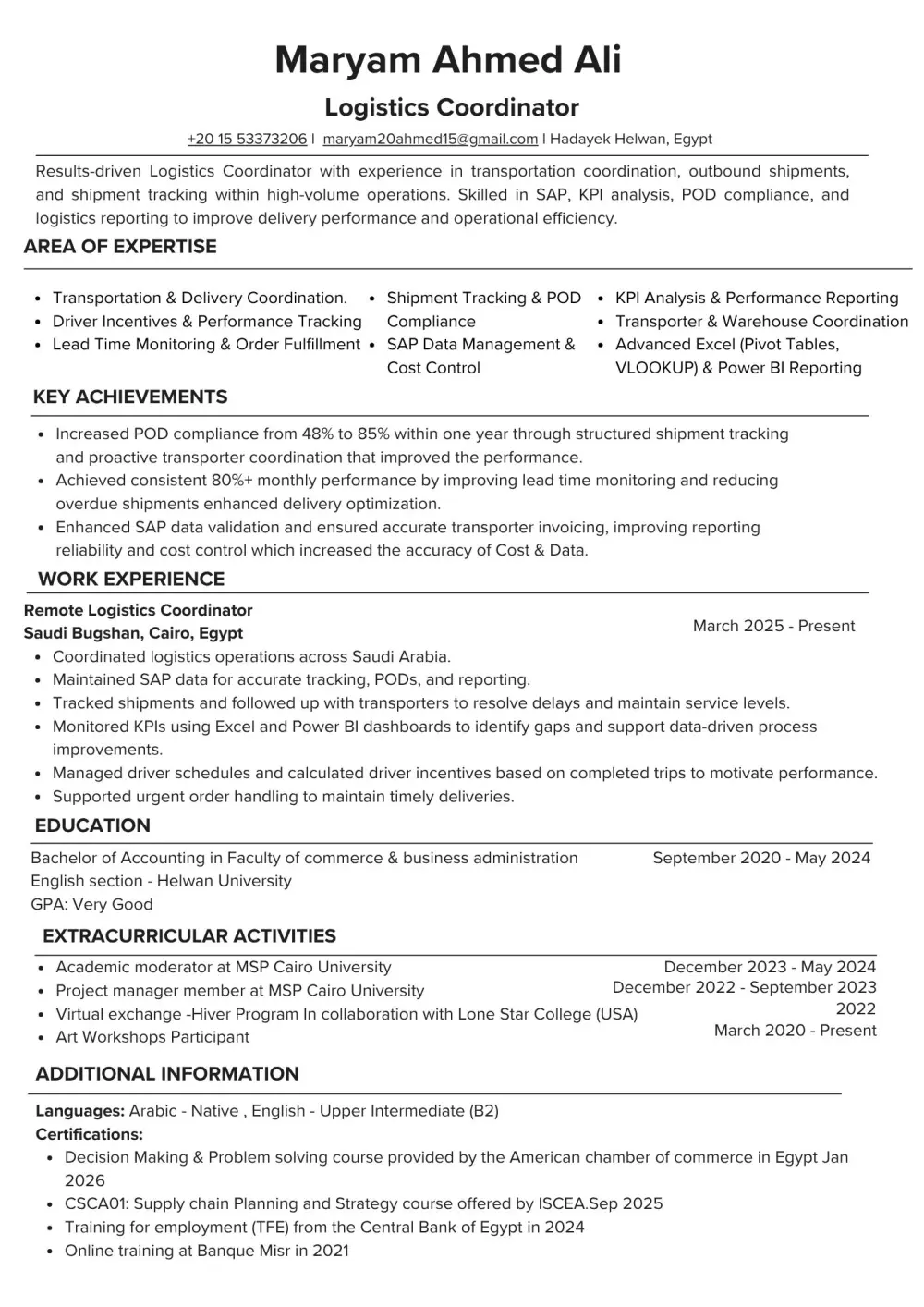 كتابة CV متوافق مع نظام ATS