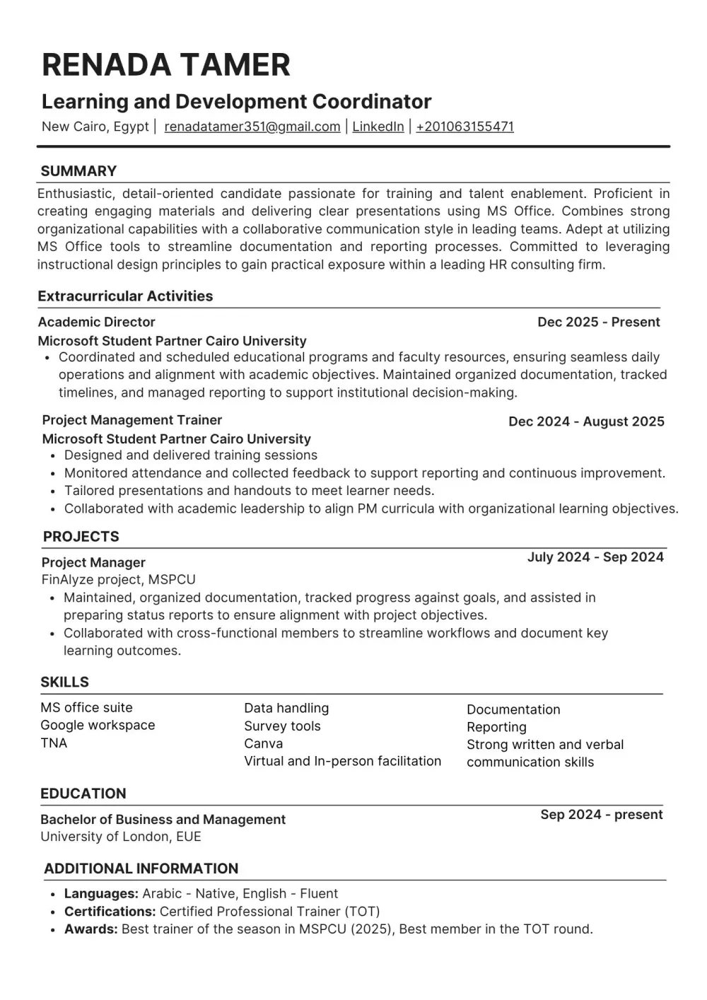 كتابة CV متوافق مع نظام ATS