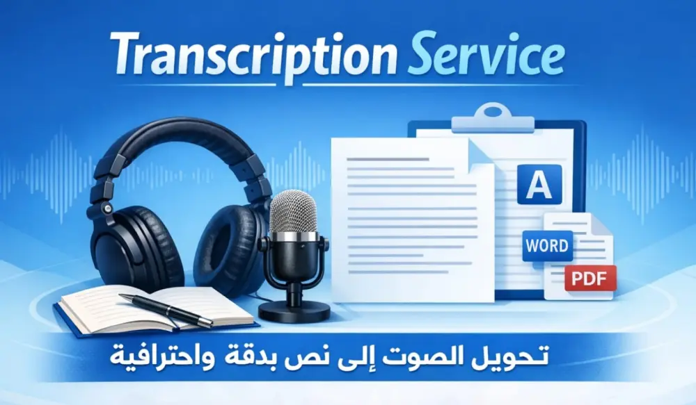 تفريغ صوتي احترافي وتحويل الملفات الصوتية والفيديوهات إلى word