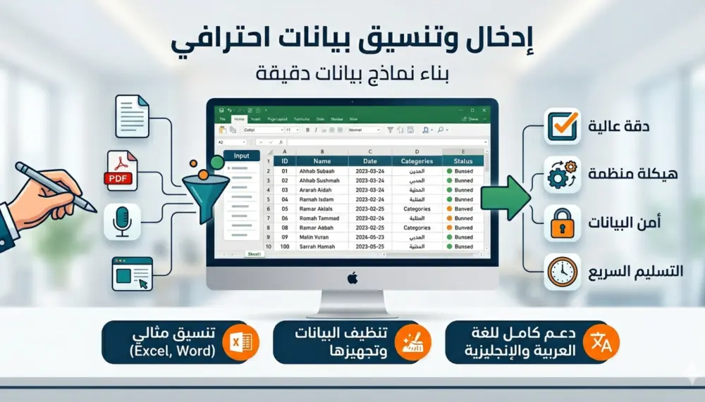 ادخال بيانات