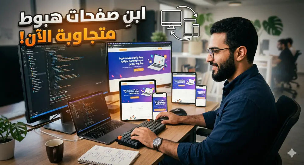 برمجة وتطوير صفحات هبوط (Landing Pages) احترافية ومتجاوبة بالكامل