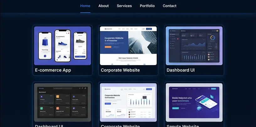 تصميم وبرمجة موقع تعريفي (Portfolio)  احترافي