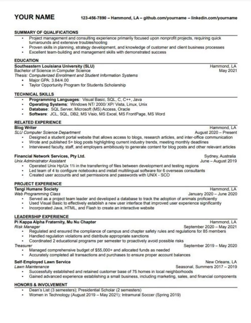 تصميم وكتابة سيرة ذاتية (CV) احترافية  متوافقة مع أنظمة الـ ATS.