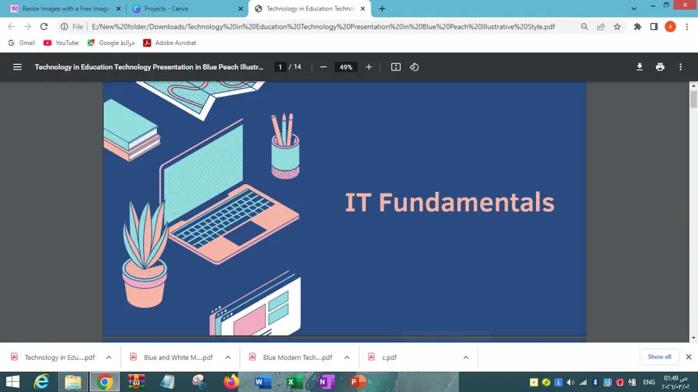 تصميم عرض تقديمي جذاب وعصري