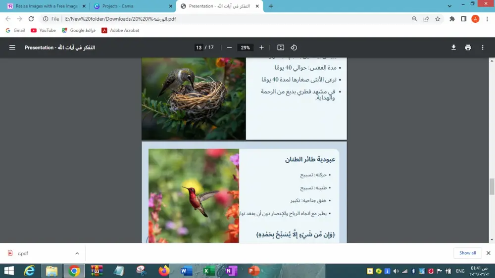 تصميم عرض تقديمي جذاب وعصري