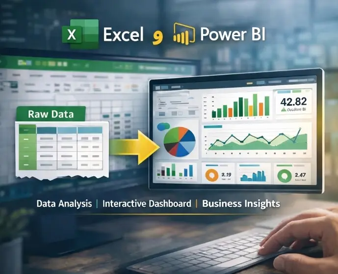 تصميم داشبورد dashboard باحترافية على برنامج Excel وPower BI