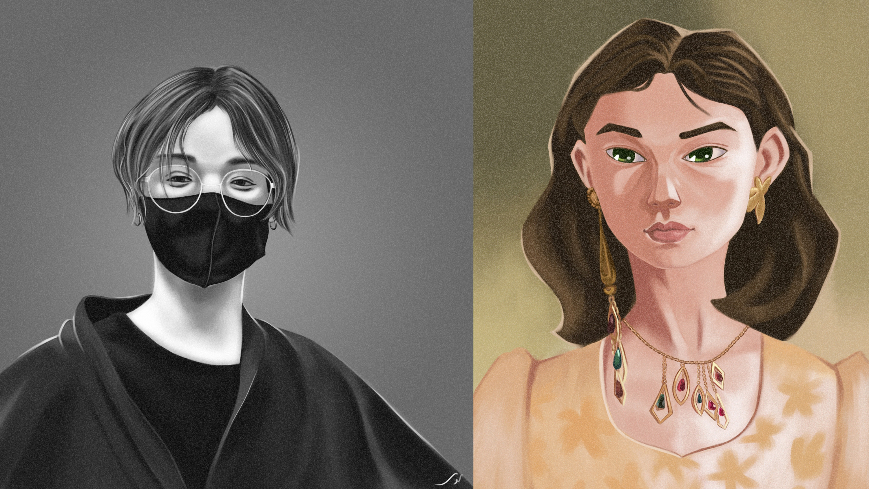 رسم بورتريه ديجيتال إحترافي