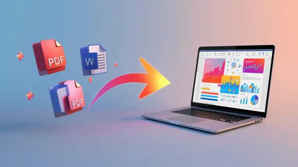 تحويل ملفات PDF و Word إلى عرض بوربوينت (PowerPoint) احترافي