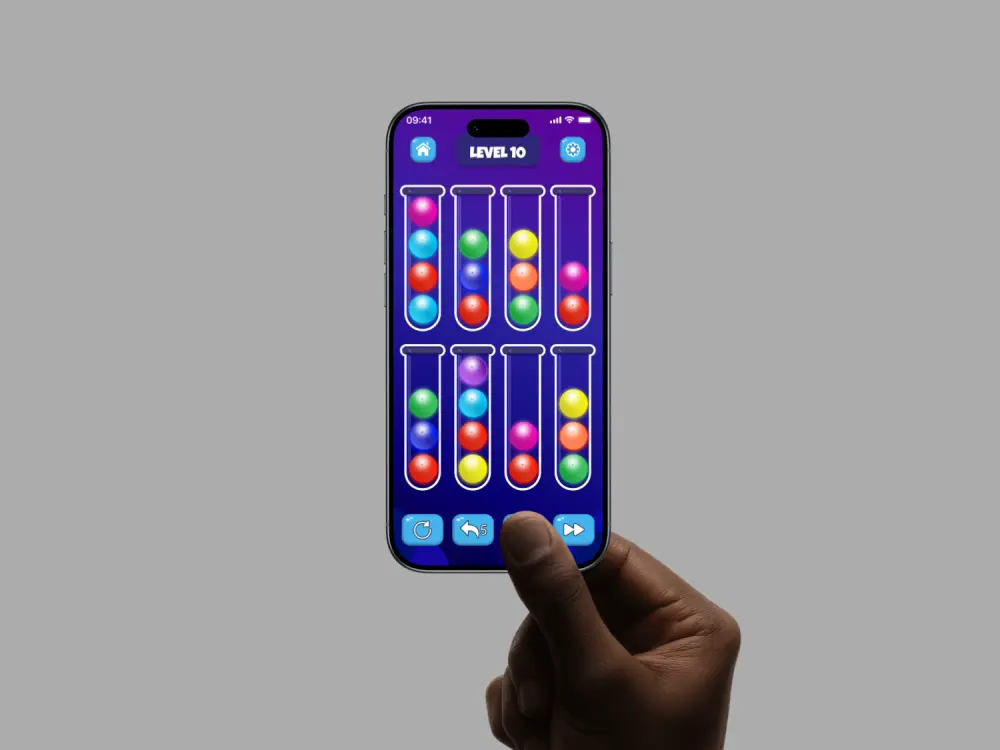 تصميم واجهات ألعاب موبايل احترافية UI/UX مع تصميم شاشات Figma