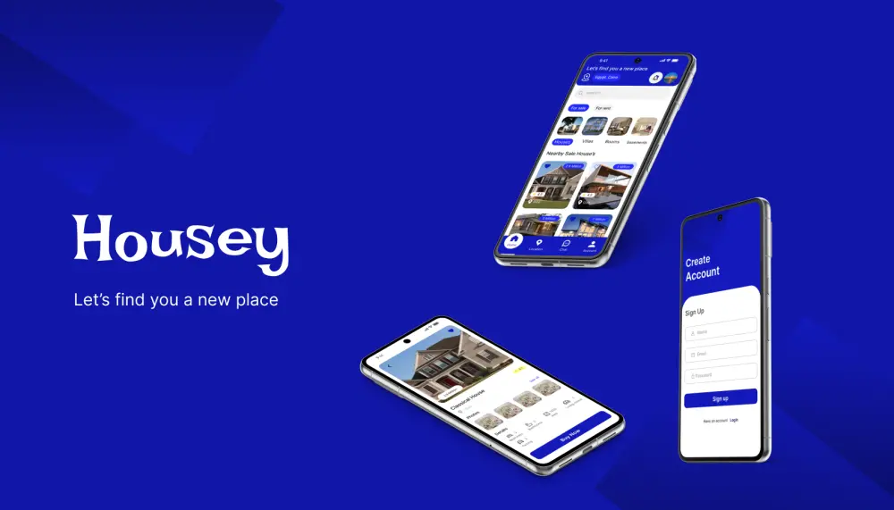 Housey تطبيق بيع وتأجير بيوت