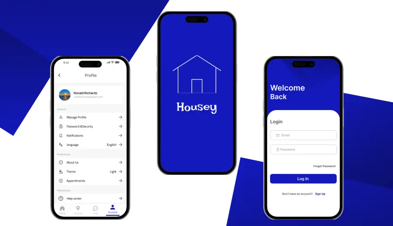 Housey تطبيق بيع وتأجير بيوت