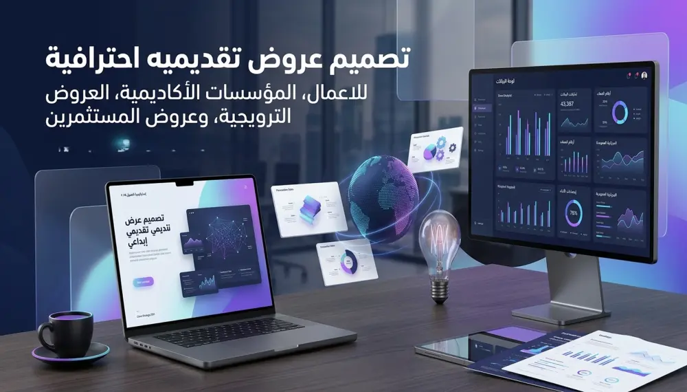تصميم عرض تقديمي powerpoint presentation رائع وجذاب وبسيط