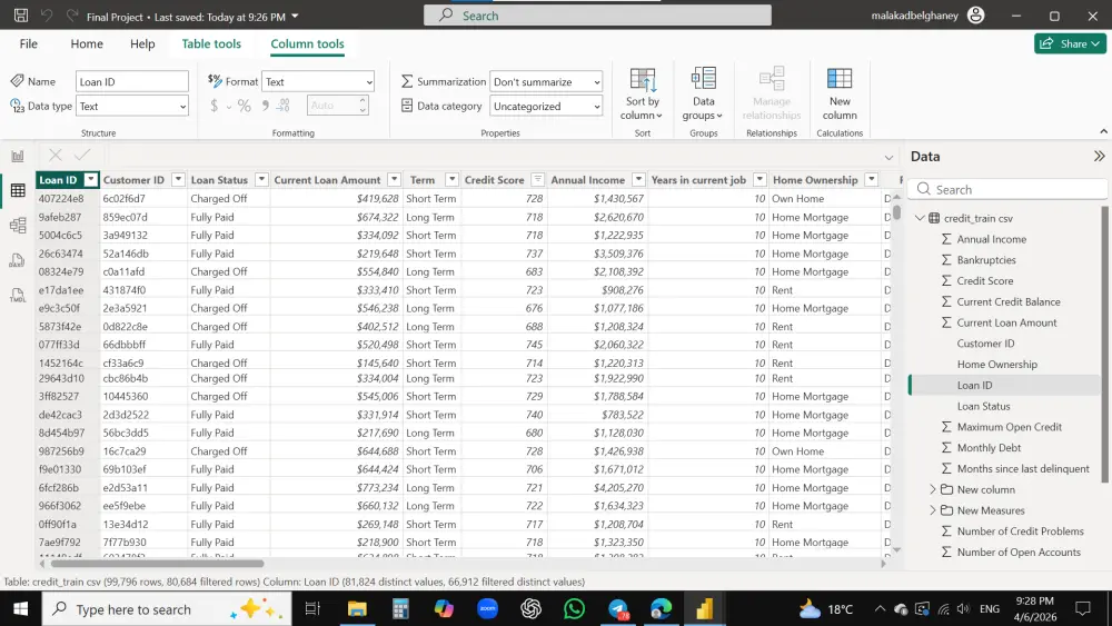 تنظيف وتنسيق بيانات Excel / CSV باستخدام power bi