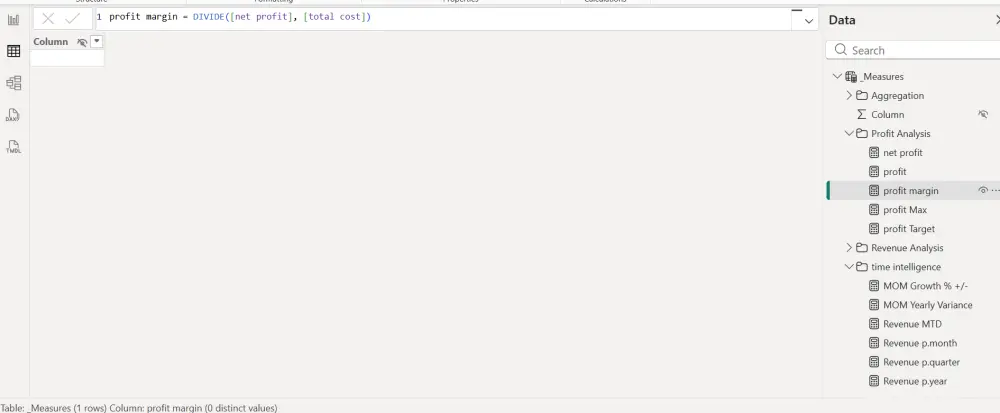 كتابة معادلات DAX لمشاريع power Bi
