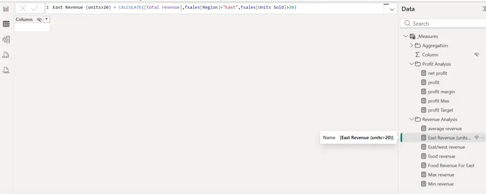 كتابة معادلات DAX لمشاريع power Bi