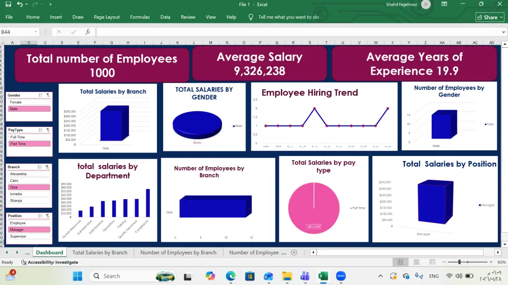 تحليل البيانات وعمل تقارير بسيطة