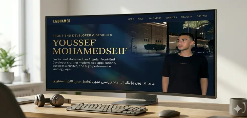 تصميم وتنفيذ بورتفوليو احترافي