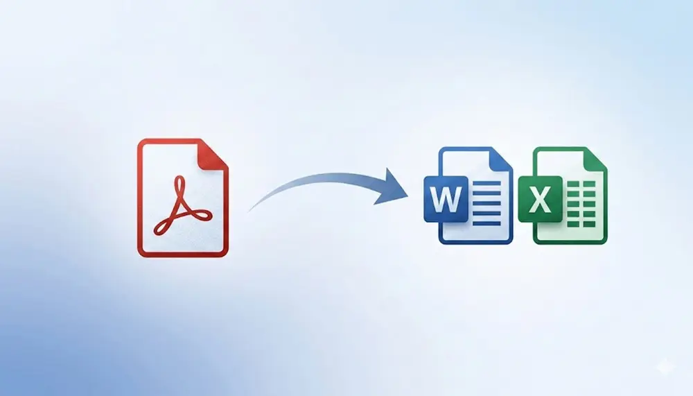 تحويل ملف pdf الي Word وتحويل word ال pdf