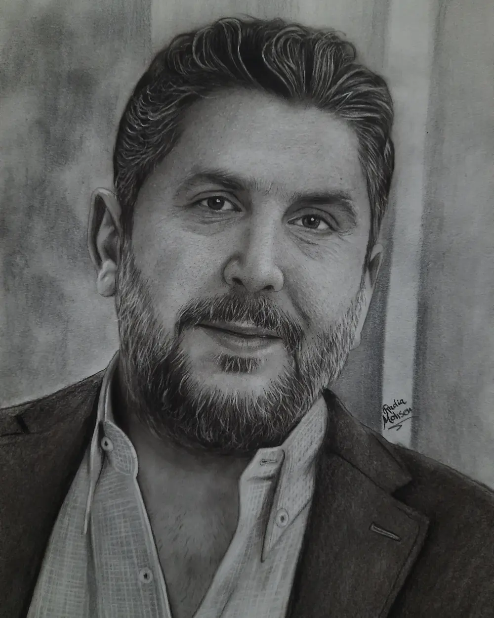 رسم بورتريه بالرصاص والفحم
