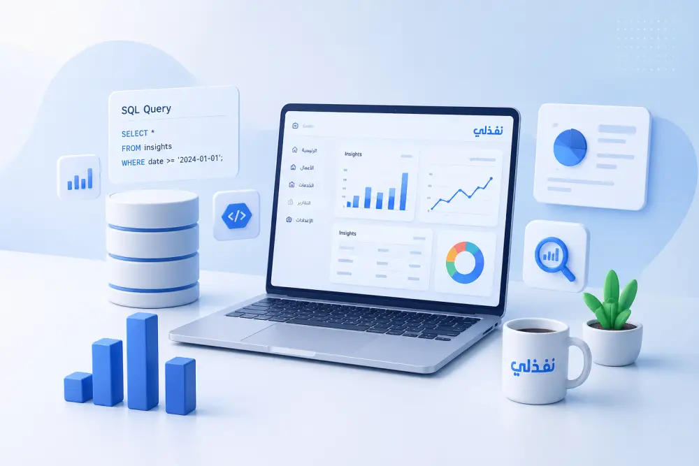 انشاء قاعدة بيانات لكتابة SQL Queries لقاعدة البيانات الخاص
