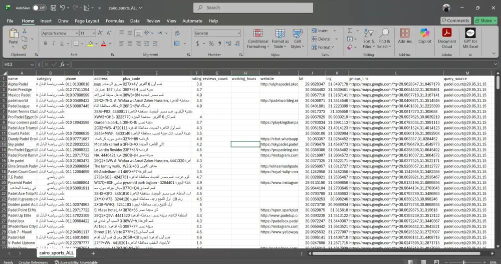 جمع بيانات من Google Maps لأي مجال باحتراف (Web Scraping)
