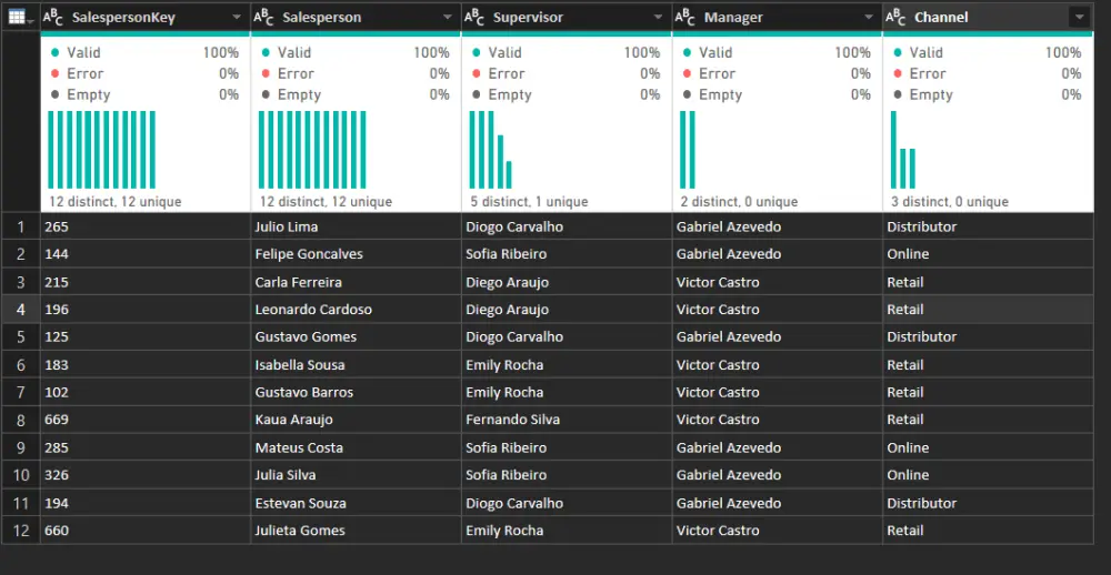 تنظيف ومعالجة البيانات باستخدام Power Query داخل Power BI.
